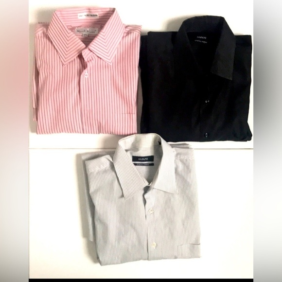 ALFANI Men’s TALL BUTTON DOWN Shirt 16 1/2 33-37 -Large - Picture 7 of 7